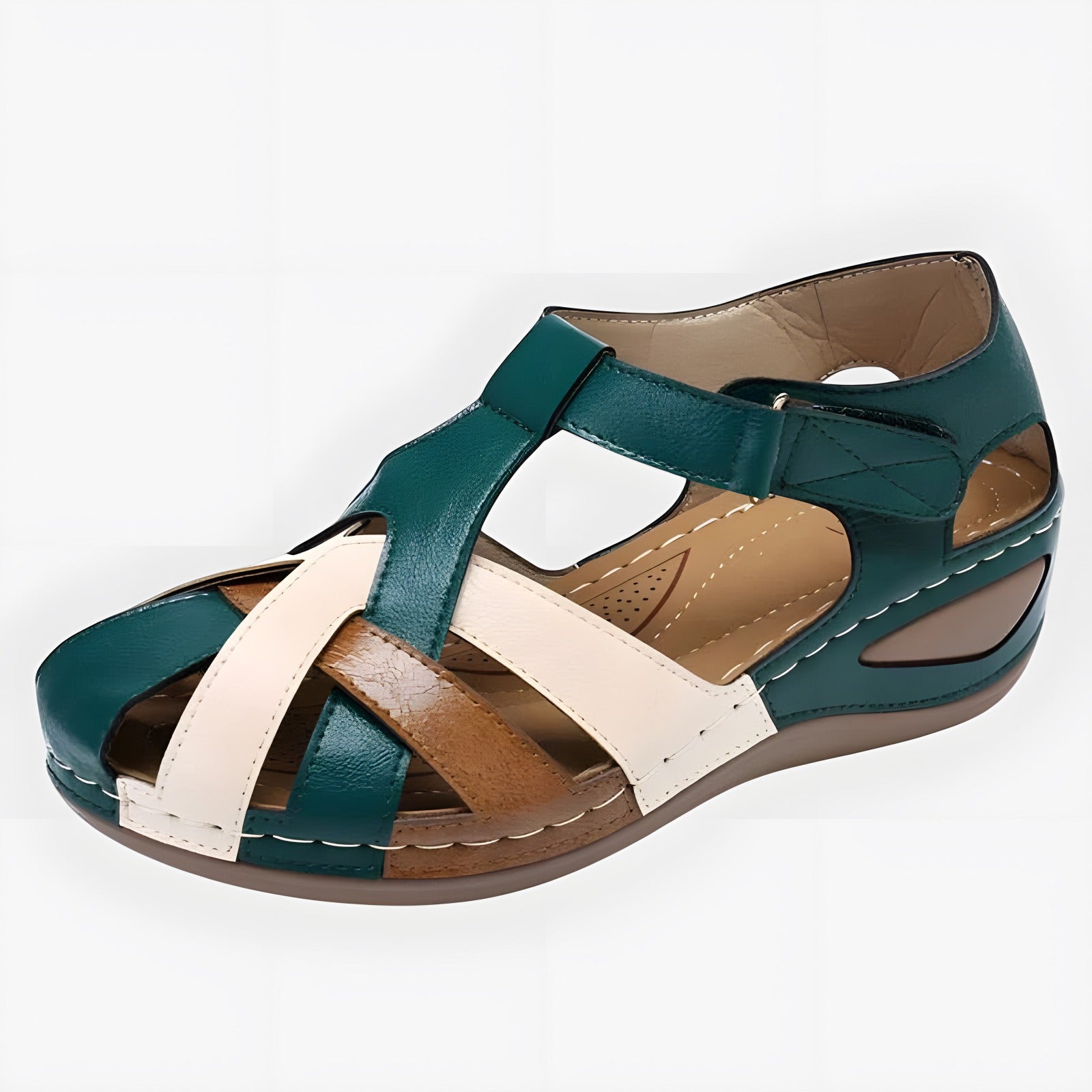 Aubrie | Sandales orthopédiques femme confortables Vert