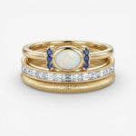 Oprah - Ensemble de Bagues Vintage en Or
