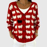Ghislaine — Cardigan en Maille Confortable Boutonné