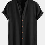 Ensemble — chemise texturée froissée à col V & pantalon texturé froissé