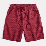 Ensemble — polo jacquard géométrique & short jacquard géométrique