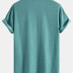 Ensemble — chemise en seersucker texturé à manches courtes & short à cordon