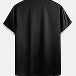 Ensemble — chemise en satin contrastant & short en satin contrastant