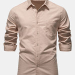Améline — Chemise en lin et coton à manches longues et poche