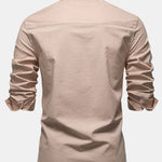 Améline — Chemise en lin et coton à manches longues et poche
