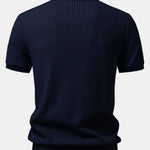 Ensemble — polo gaufré à col Johnny et poche & pantalon fuselé coupe slim