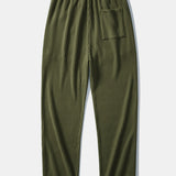 Ensemble Capucine — polo gaufré en maille contrastante à col Johnny & pantalon gaufré en maille à cordon