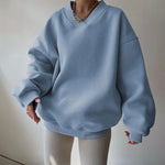 Liliane | Pull ample et léger à col V