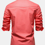 Améline — Chemise en lin et coton à manches longues et poche