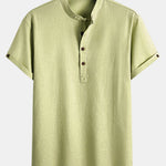 Chemise henley en lin