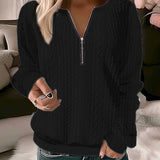 Charlotte | Pull à torsades zippé