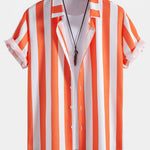 Ensemble Capucine — chemise à imprimé rayé & short de bain
