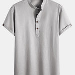 Chemise henley en lin
