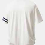 Ensemble — polo à col contrastant coupe décontractée & short en coton à cordon