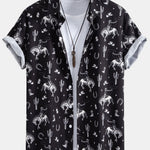 Ensemble — chemise à imprimé western et cactus & short de bain