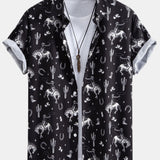 Ensemble — chemise à imprimé western et cactus & short de bain