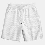 Ensemble — polo jacquard géométrique & short jacquard géométrique