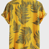 Ensemble Capucine — chemise à imprimé plantes tropicales & short de bain