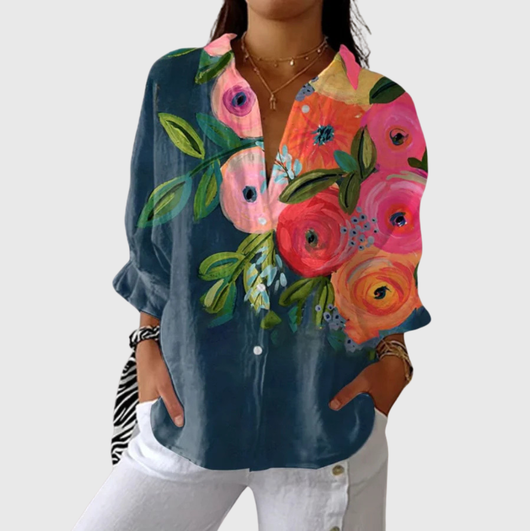 Hortense — Blouse imprimée légère et colorée
