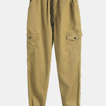 Ensemble — chemise à empiècements à carreaux en velours côtelé & pantalon cargo de jogging chino