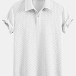 Ensemble — polo jacquard géométrique & short jacquard géométrique