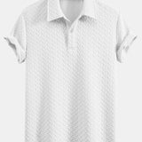 Ensemble — polo jacquard géométrique & short jacquard géométrique