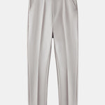 Ensemble — polo jacquard torsadé à col V & pantalon fuselé coupe slim