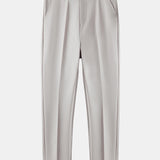 Ensemble — polo jacquard torsadé à col V & pantalon fuselé coupe slim