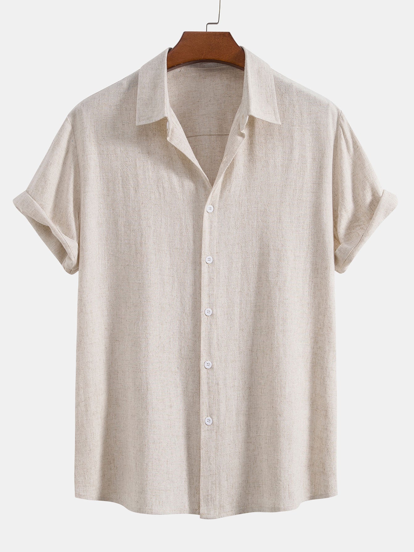 Ensemble — chemise en lin et viscose & short de bain à imprimé rayé