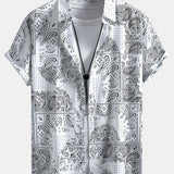 Ensemble Capucine — chemise à imprimé paisley & short de bain