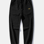 Ensemble — sweat jacquard à damier et col zippé & pantalon de jogging