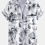 Ensemble — chemise à imprimé nautique & short de bain