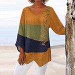 Ophélie | Blouse classique à motif géométrique