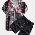 Ensemble Bérénice — chemise à imprimé paisley & short de bain