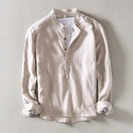 MINIMALIST LINEN SHIRT FOR MEN