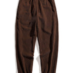 Ensemble — chemise patchwork à carreaux en velours côtelé & pantalon de jogging en velours côtelé