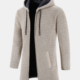 Ensemble — pull à capuche texturé long & pantalon cargo de jogging chino