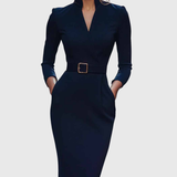Camille — La Robe Maxi Power Ceinturée
