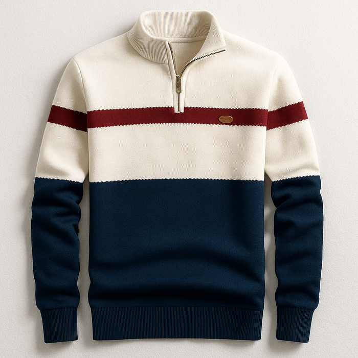 Elwin | Pull douillet à demi-zip