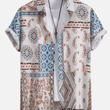 Ensemble — chemise à imprimé foulard & short de bain