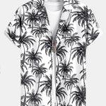 Ensemble — chemise à imprimé palmiers coupe décontractée & short de bain à imprimé palmiers