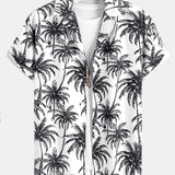 Ensemble — chemise à imprimé palmiers coupe décontractée & short de bain à imprimé palmiers