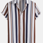 Ensemble Améline — chemise à rayures colorées & short de bain