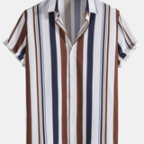 Ensemble Améline — chemise à rayures colorées & short de bain