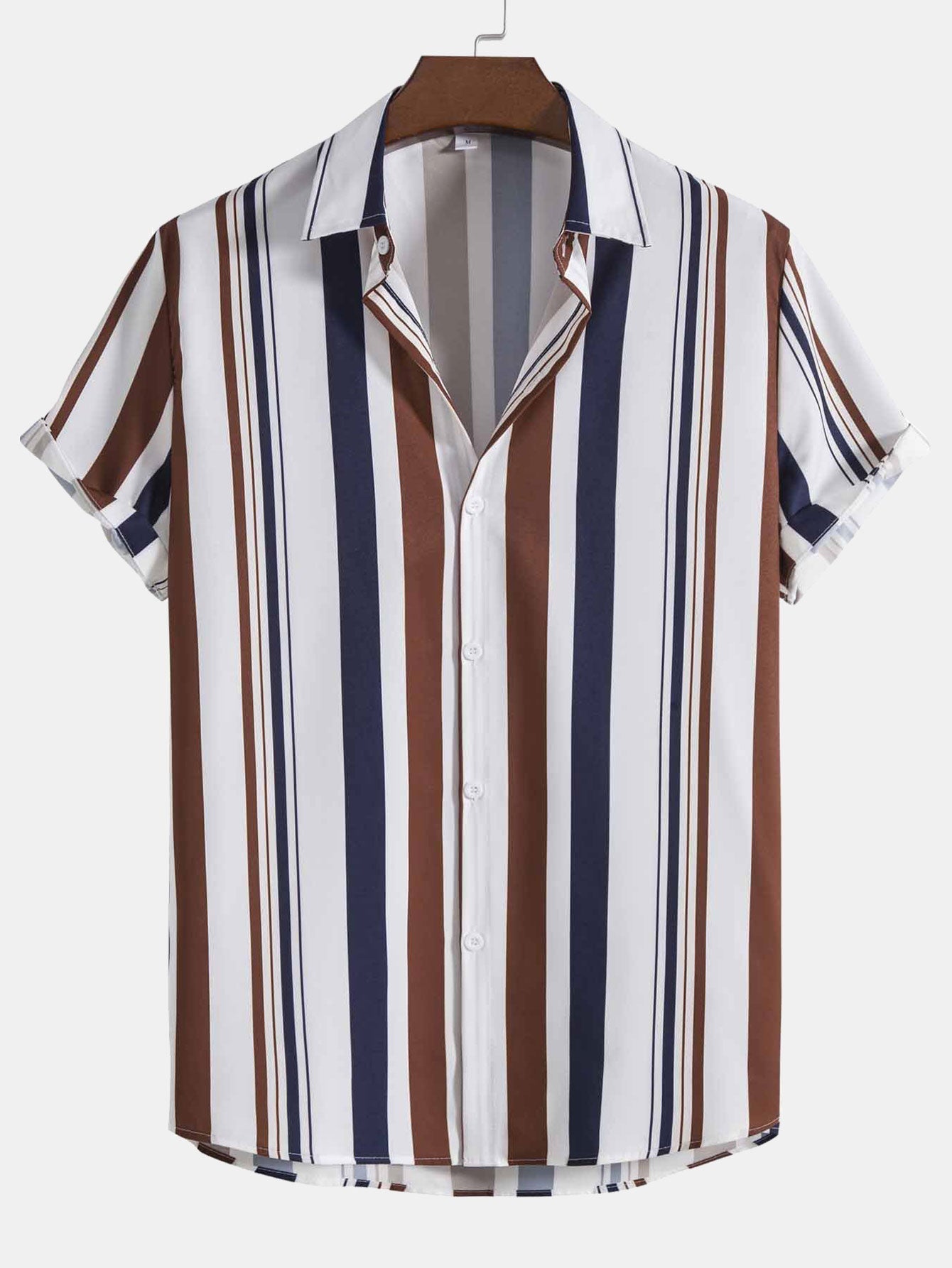Ensemble Améline — chemise à rayures colorées & short de bain