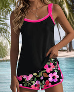Ensemble Tankini Deux Pièces Élégant