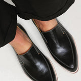 Zofia — Mocassin Patchwork Noir