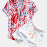 Ensemble Capucine — chemise à imprimé tropical & short de bain