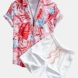Ensemble Capucine — chemise à imprimé tropical & short de bain