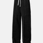 Ensemble — sweat polo contrastant à imprimé fantôme & pantalon de jogging à plis